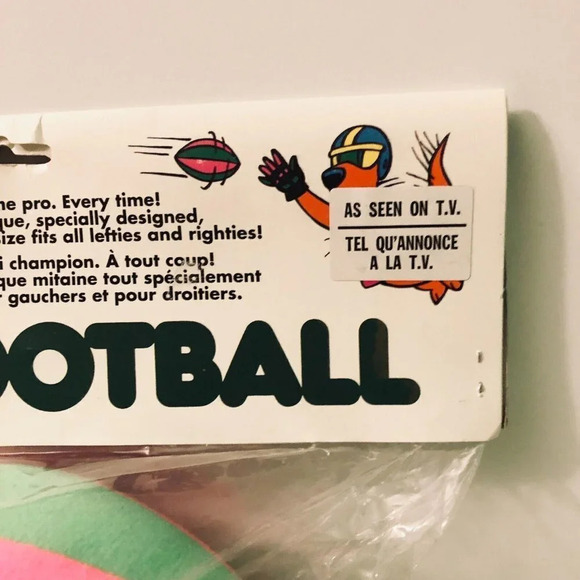 Vintage Grip Ball Football With Glove Damaged Packaging - Picture 6 of 16